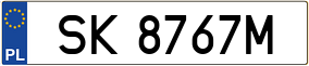 Trailer License Plate